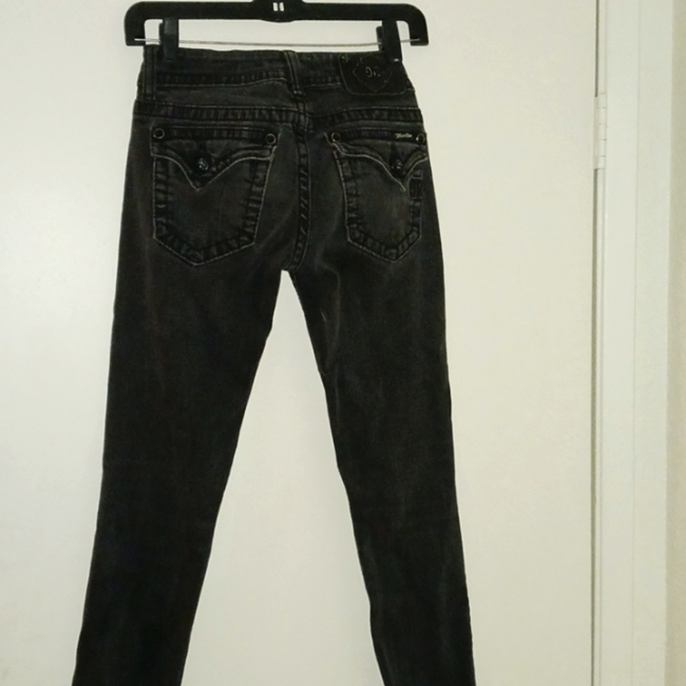 Miss me Gray skinny jeans sz 26